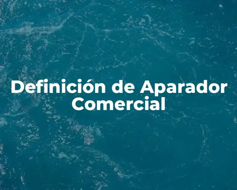 Definición de Aparador Comercial
