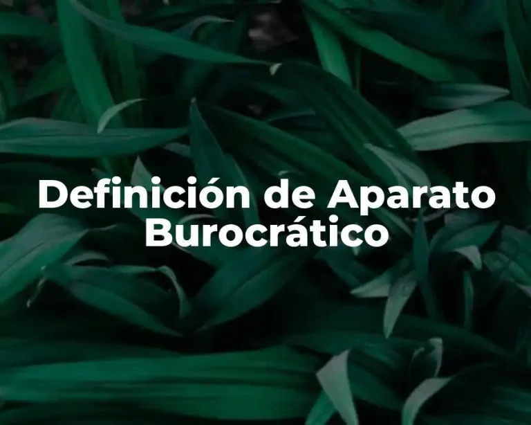 Definición de Aparato Burocrático