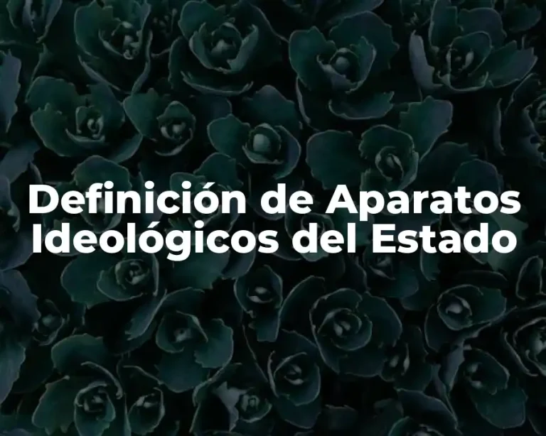 Definición de Aparatos Ideológicos del Estado