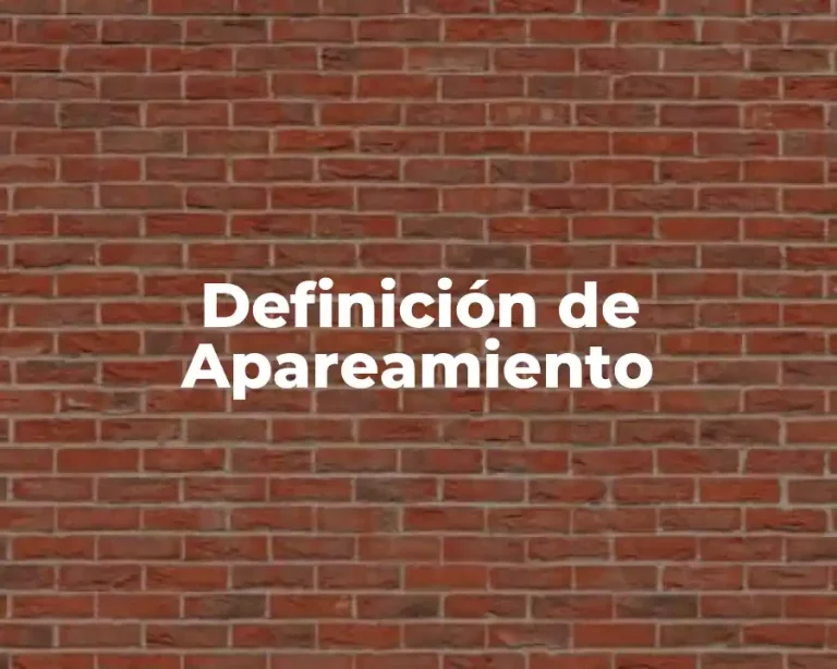 Definición de Apareamiento