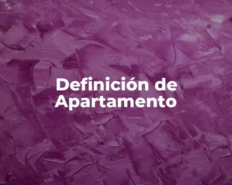 Definición de Apartamento