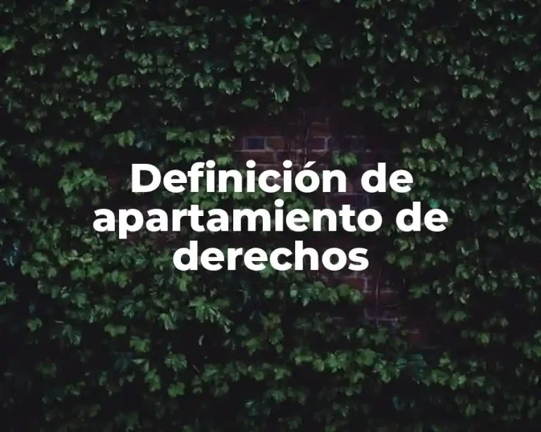 Definición de apartamiento de derechos