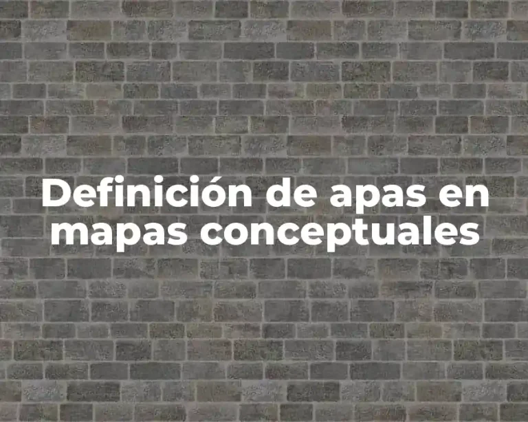 Definición de apas en mapas conceptuales