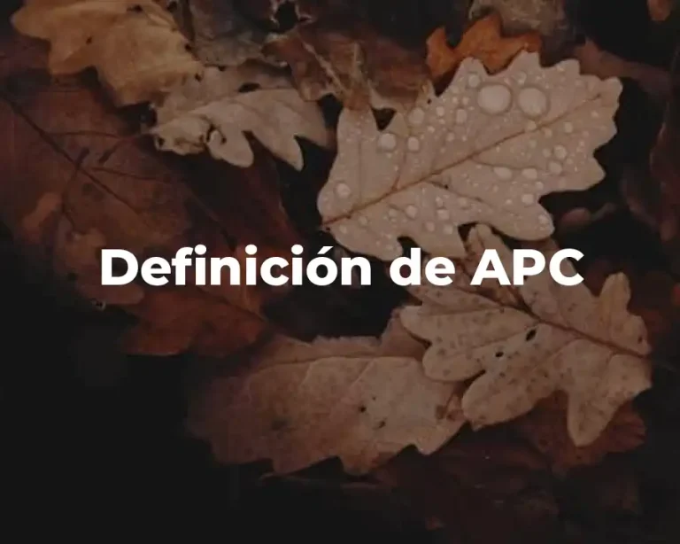 Definición de APC