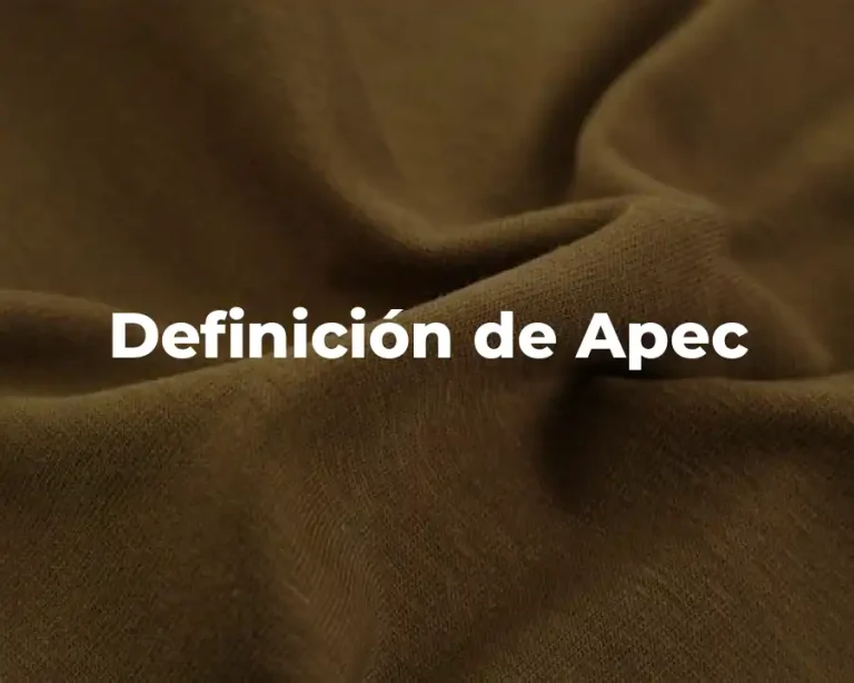 Definición de Apec
