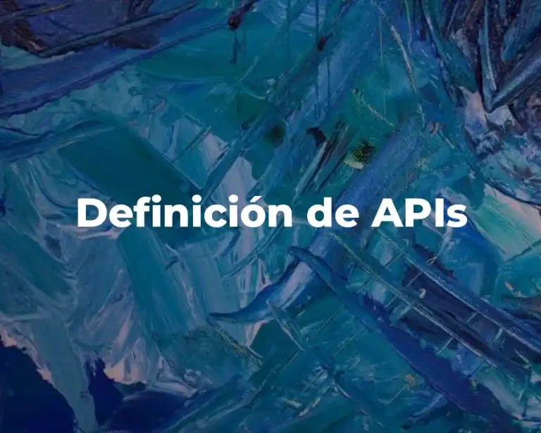 Definición de APIs