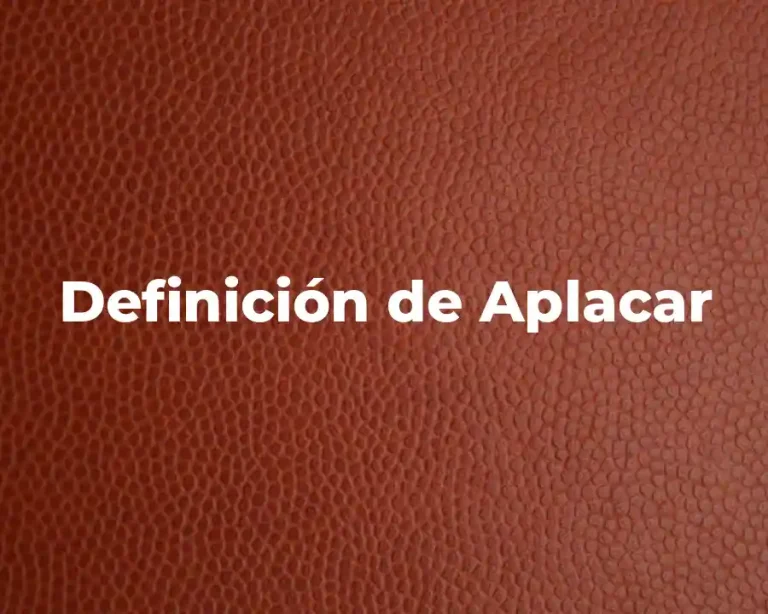 Definición de Aplacar