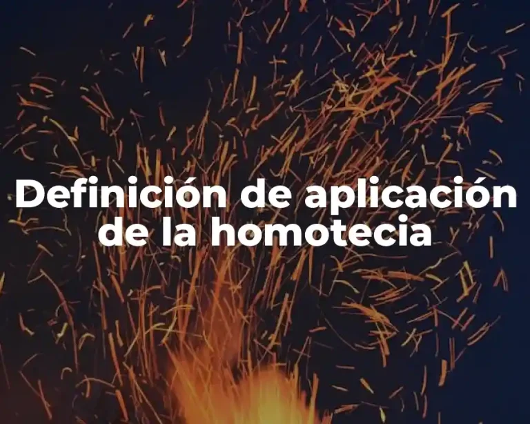 Definición de aplicación de la homotecia
