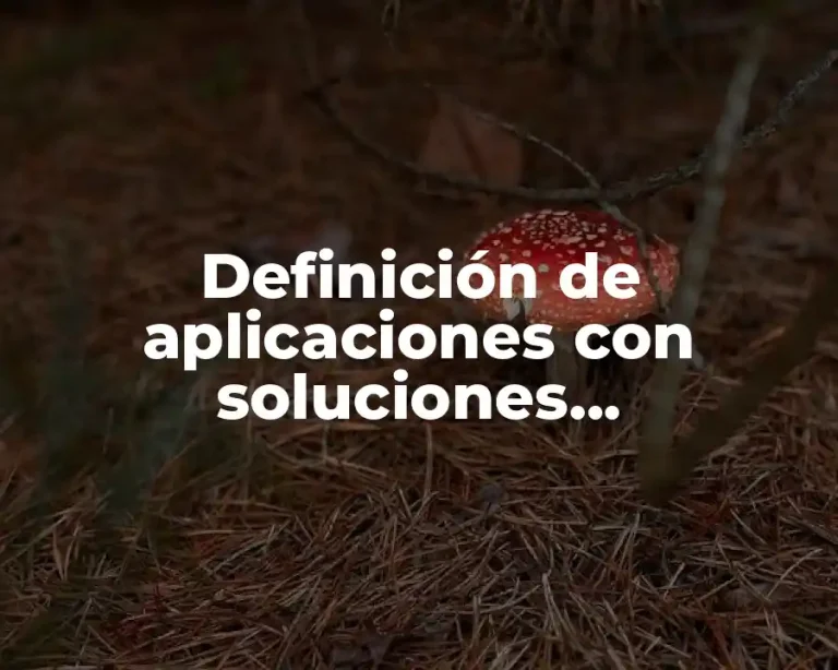 Definición de aplicaciones con soluciones empresariales