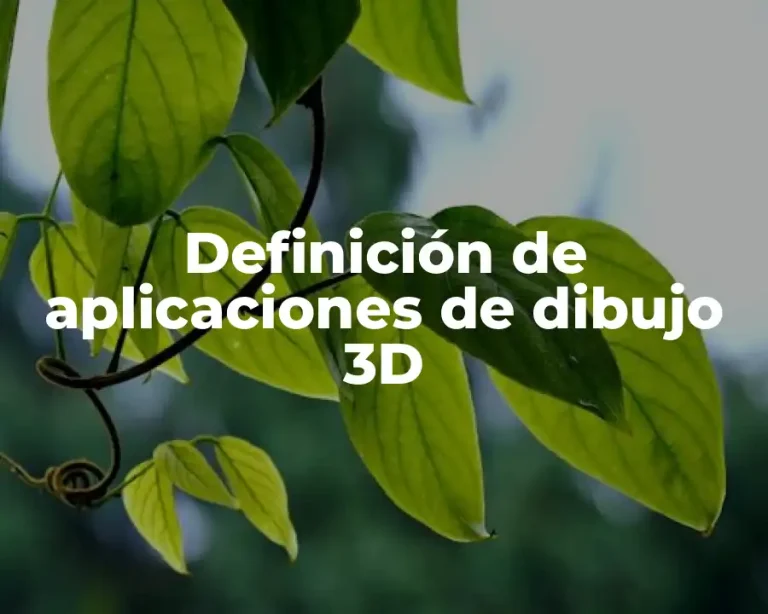 Definición de aplicaciones de dibujo 3D