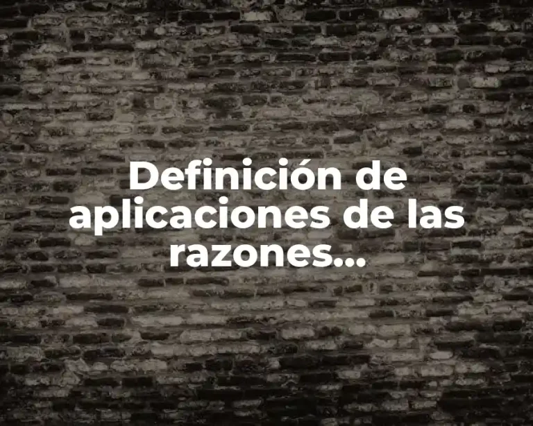 Definición de aplicaciones de las razones trigonometricas