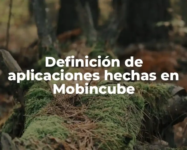Definición de aplicaciones hechas en Mobincube