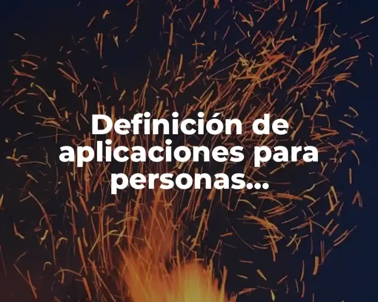 Definición de aplicaciones para personas discapacitadas