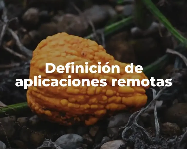 Definición de aplicaciones remotas