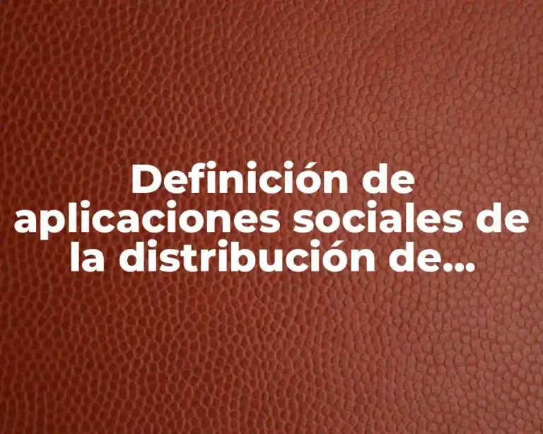 Definición de aplicaciones sociales de la distribución de poison