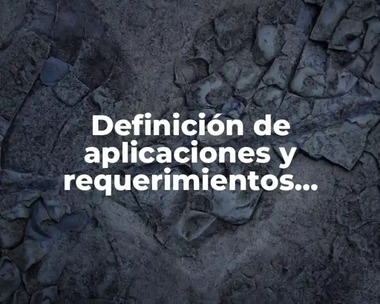 Definición de aplicaciones y requerimientos Photoshop