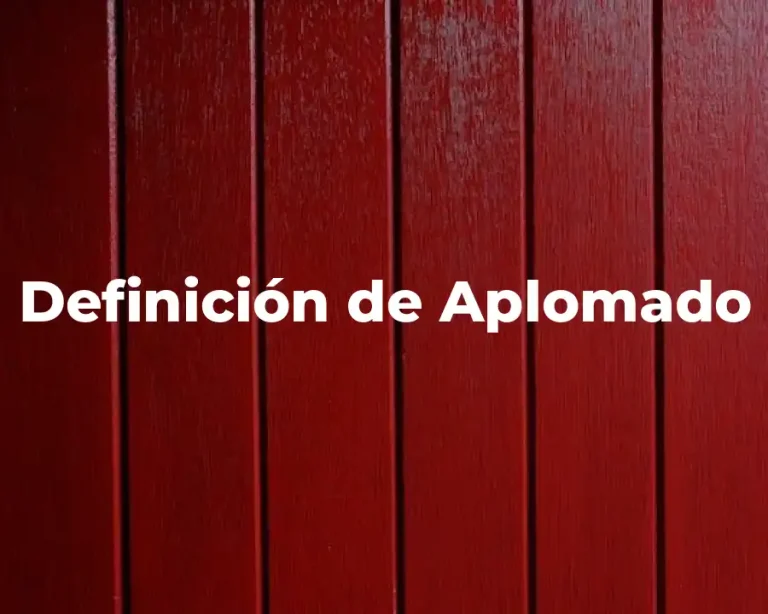 Definición de Aplomado