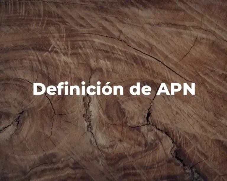 Definición de APN
