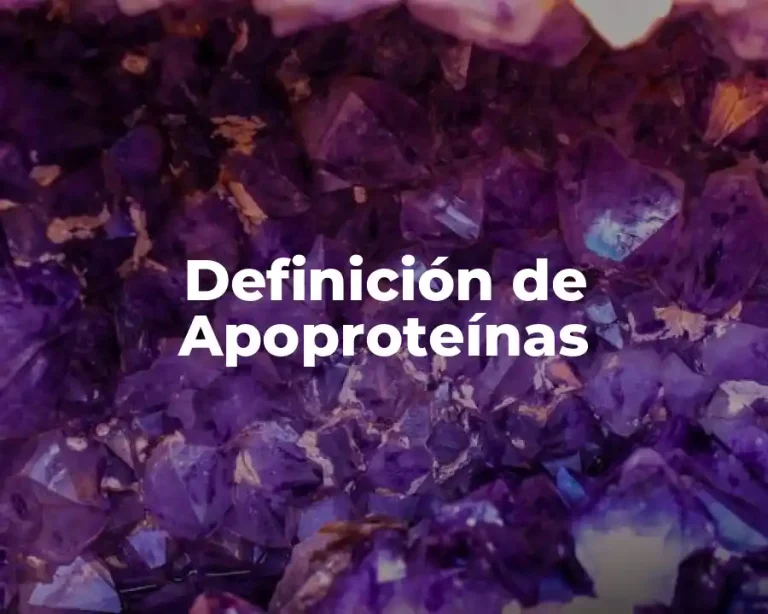 Definición de Apoproteínas