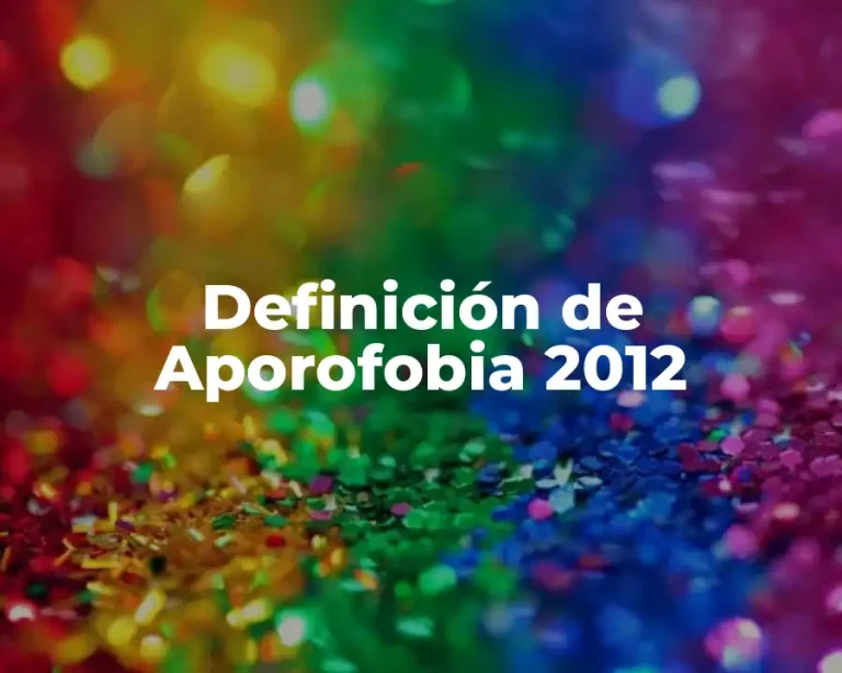 Definición de Aporofobia 2012