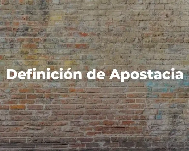 Definición de Apostacia