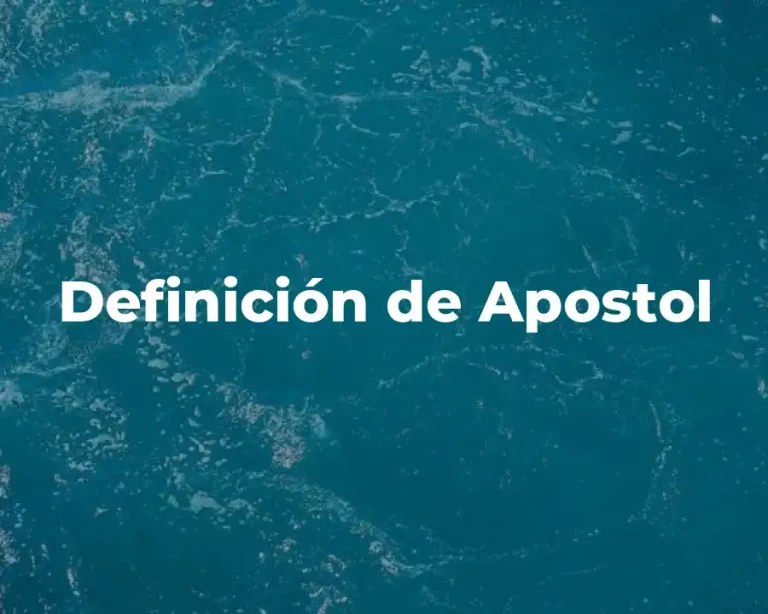 Definición de Apostol