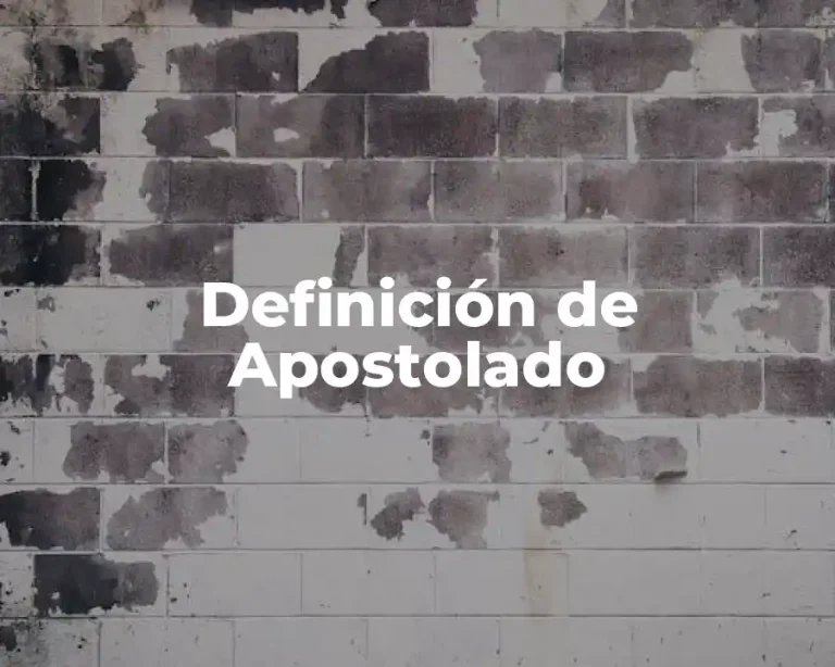 Definición de Apostolado