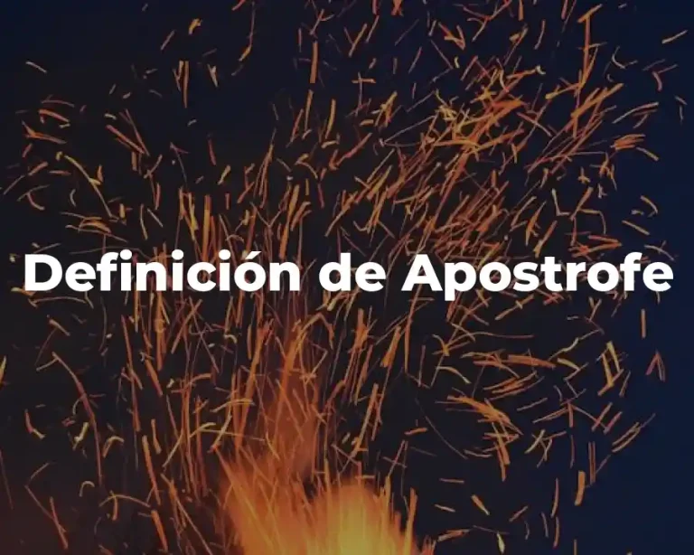 Definición de Apostrofe