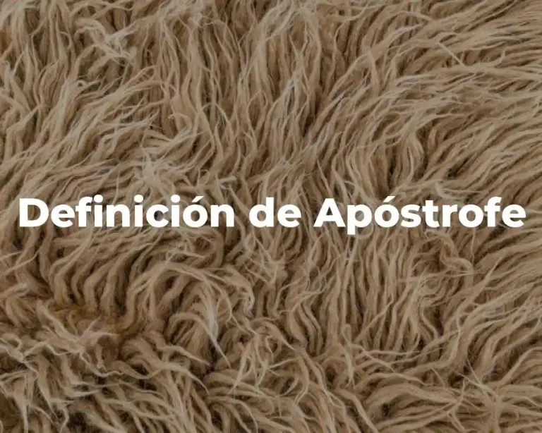 Definición de Apóstrofe