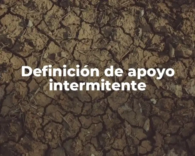 Definición de apoyo intermitente
