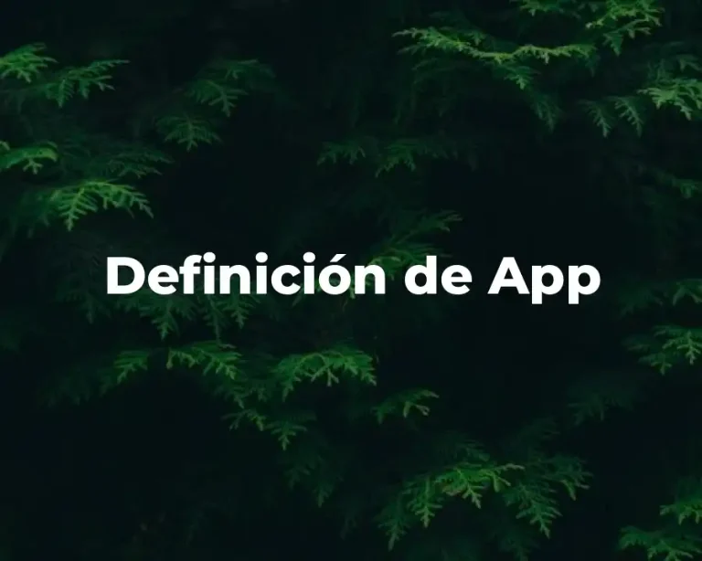 Definición de App