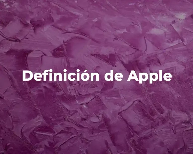 Definición de Apple
