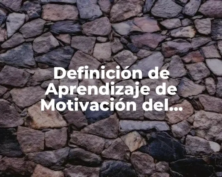 Definición de Aprendizaje de Motivación del Consumidor Prwezzi