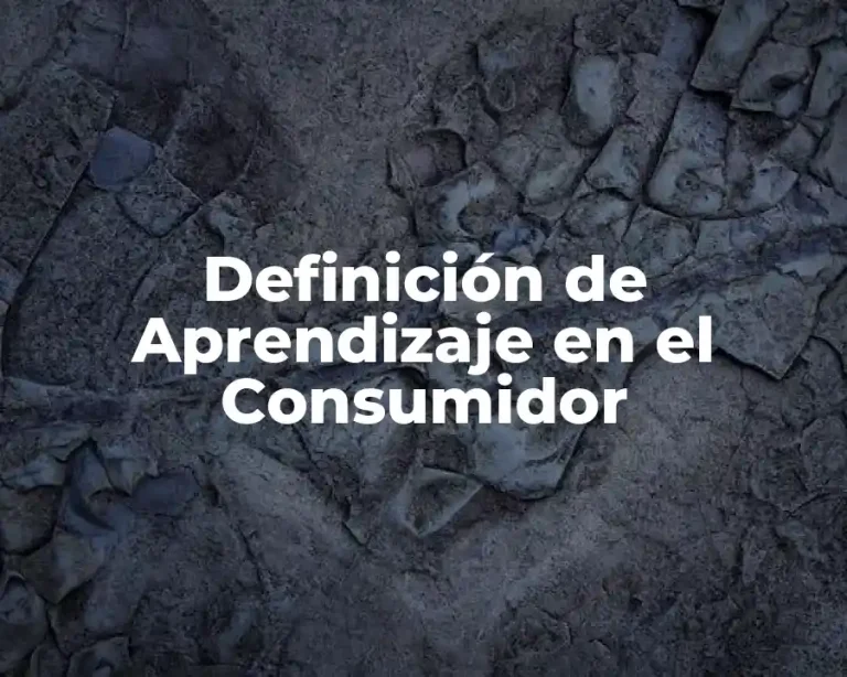 Definición de Aprendizaje en el Consumidor