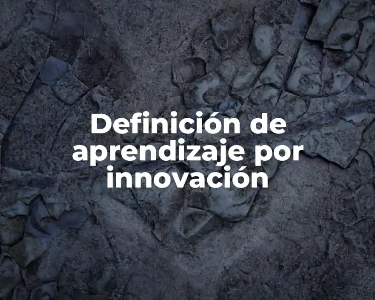Definición de aprendizaje por innovación