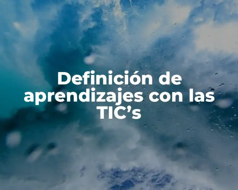 Definición de aprendizajes con las TIC’s