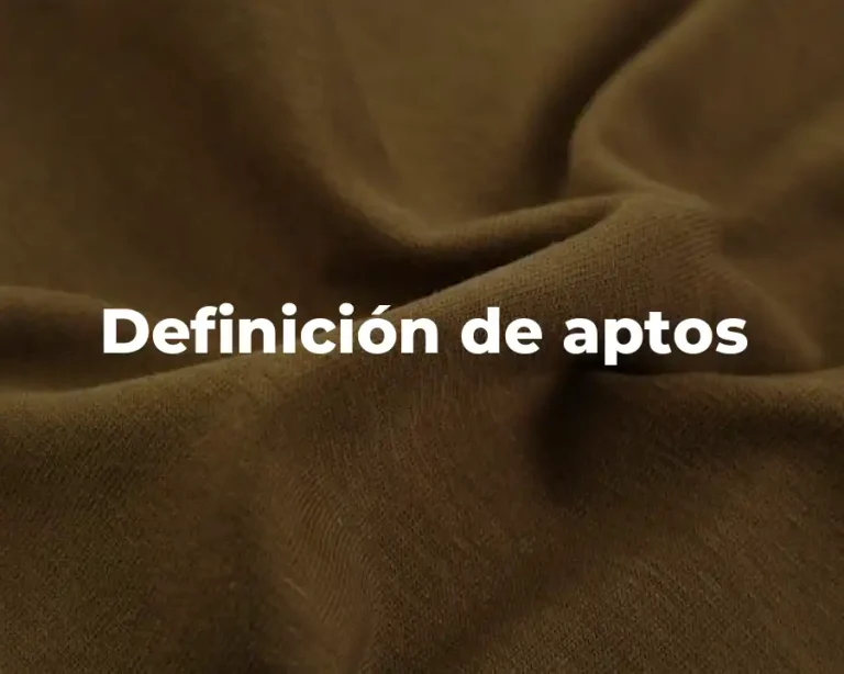Definición de aptos
