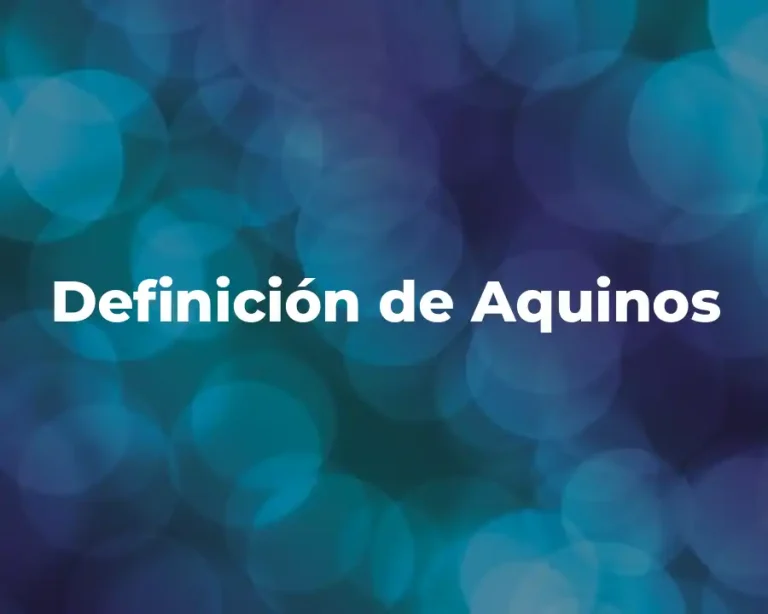 Definición de Aquinos