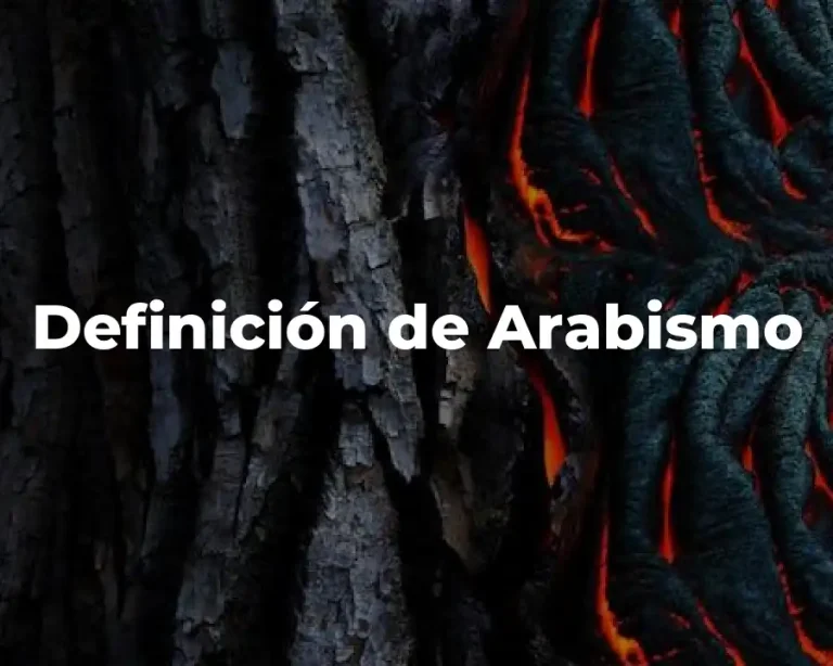 Definición de Arabismo