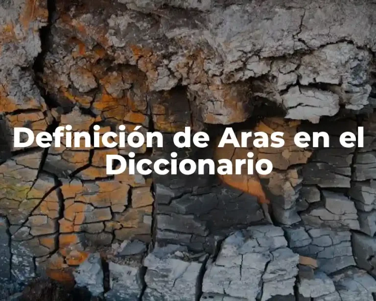 Definición de Aras en el Diccionario