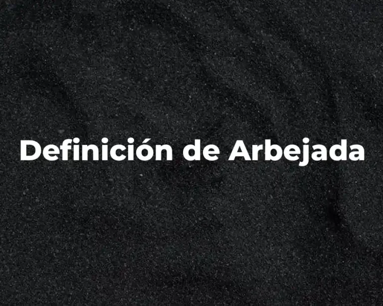 Definición de Arbejada