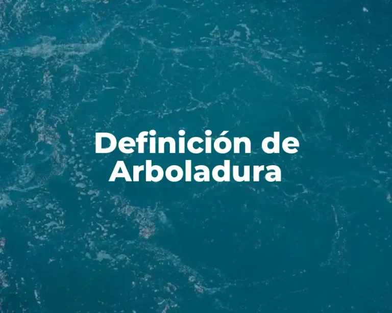 Definición de Arboladura