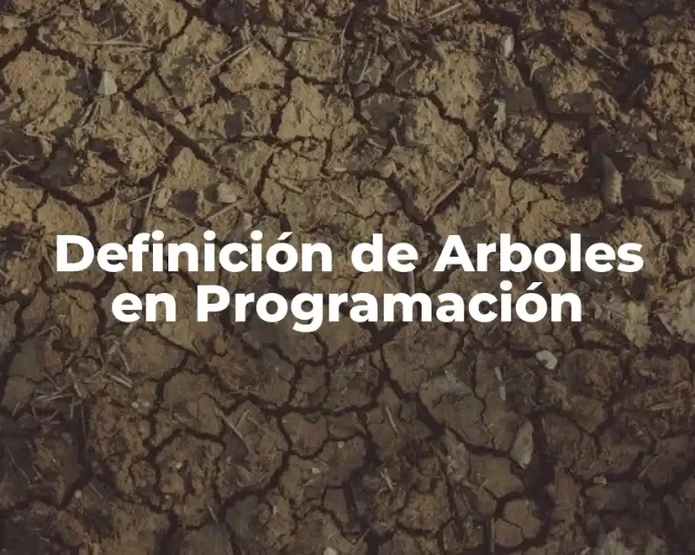 Definición de Arboles en Programación