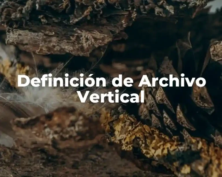 Definición de Archivo Vertical
