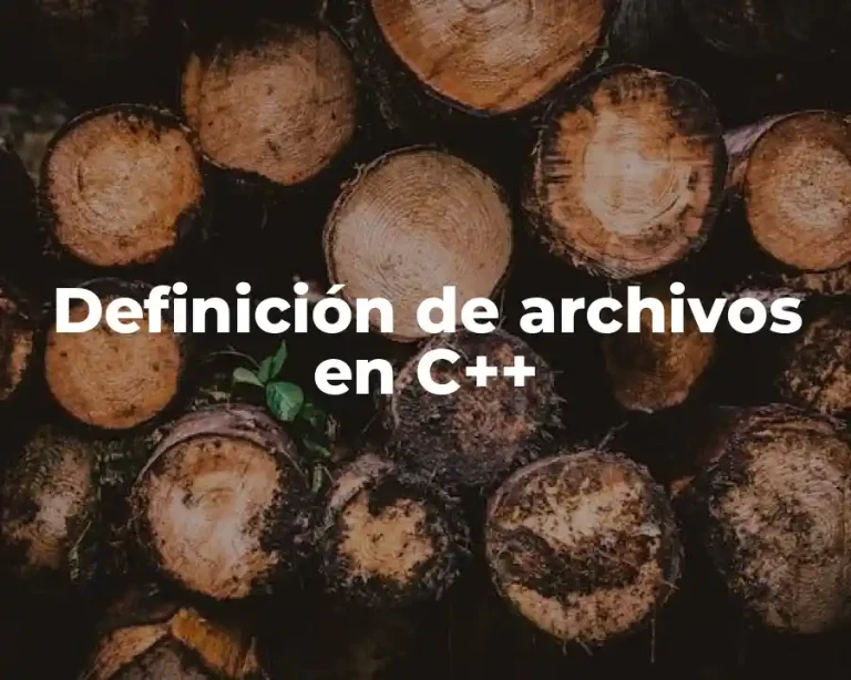 Definición de archivos en C++