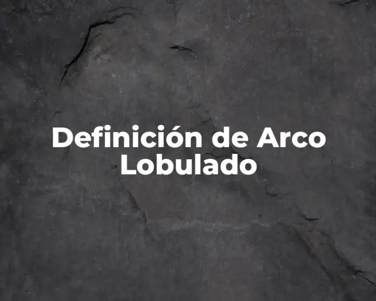 Definición de Arco Lobulado