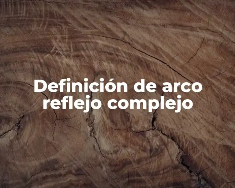 Definición de arco reflejo complejo