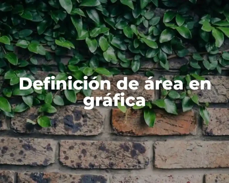 Definición de área en gráfica