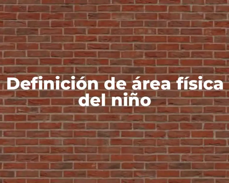 Definición de área física del niño