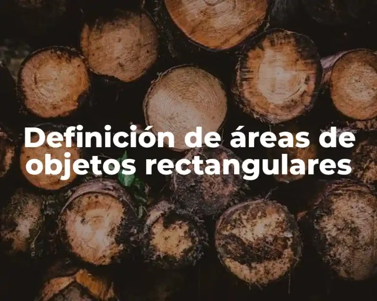 Definición de áreas de objetos rectangulares